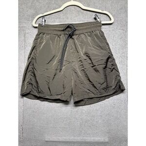 The Arrivals Men's Olive Green Nylon‎ Tech Shorts Small